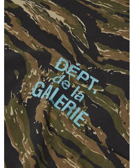 GALLERY DEPT. Green French Camouflage Logo-Print Cotton-Jersey T-Shirt for men