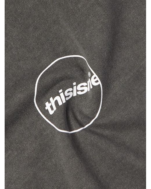 Thisisneverthat T-Shirt aus Baumwoll-Jersey mit Logoprint in Gray für Herren