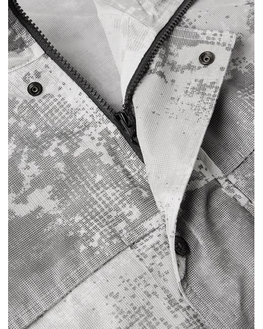 Stone Island Mantel aus Shell mit Camouflage-Print in Gray für Herren