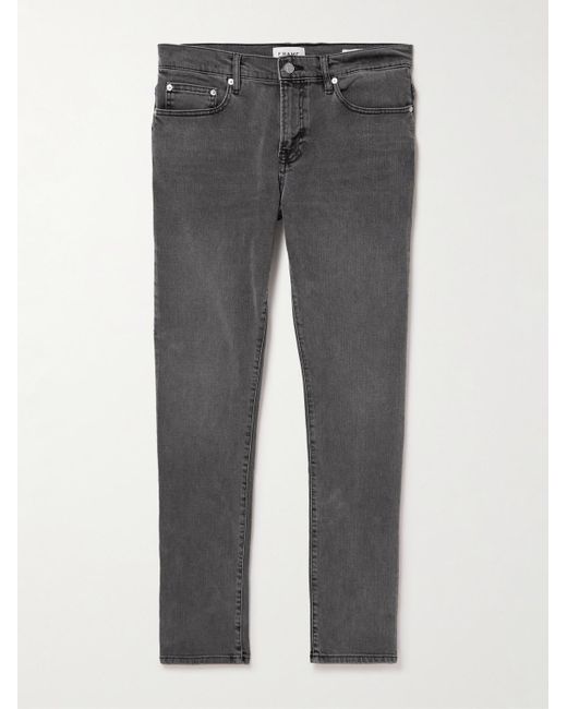 FRAME Gray L'Homme Slim-Fit Denim Jeans for men