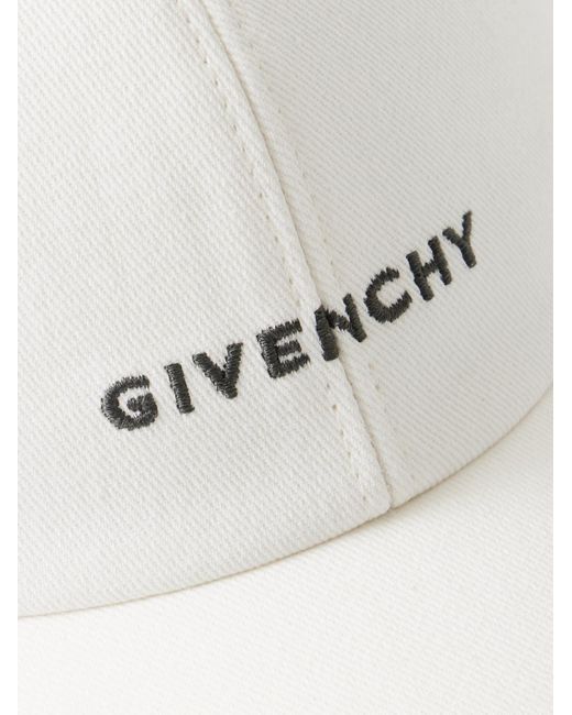 Givenchy Natural Logo-embroidered Cotton-blend Twill Baseball Cap for men
