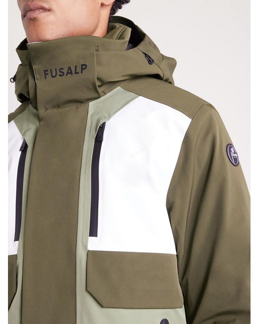 Fusalp Green John Padded Hooded Ski Jacket for men