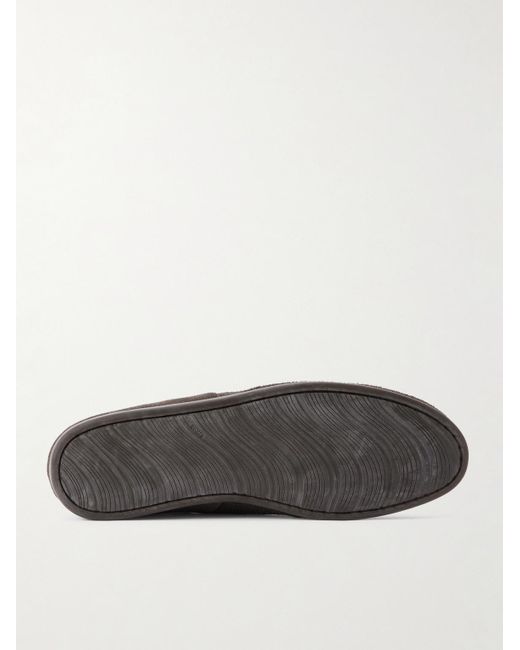 STÒFFA Brown Suede Slippers for men