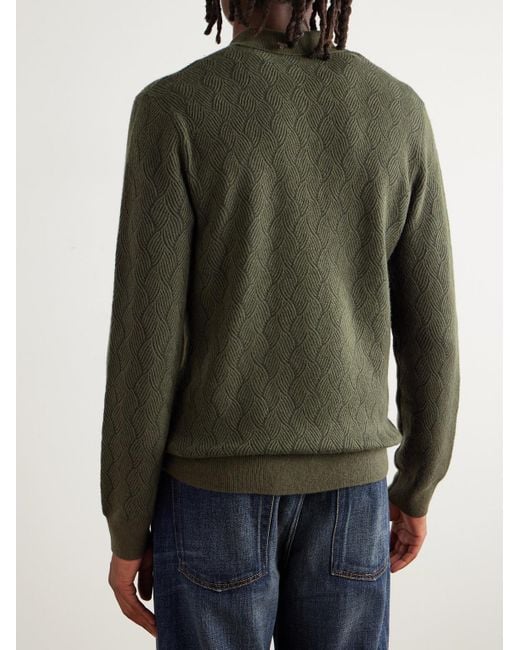 Mr P. Green Knitted Wool And Cashmere-blend Sweater for men