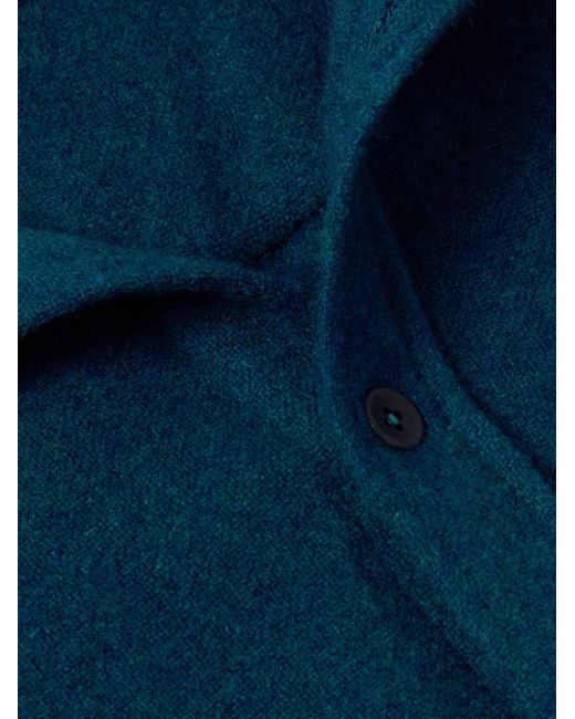 The Elder Statesman Blue Cashmere Overshirt for men