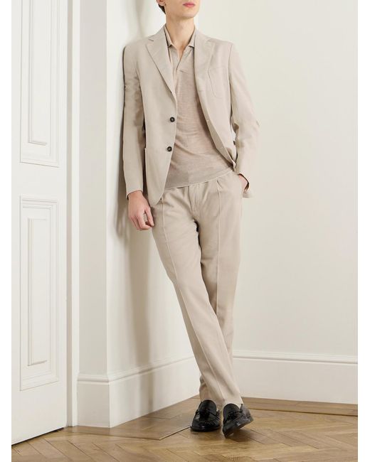 Slowear Natural Venezia 1951 Garment-Dyed Chinolino Suit Jacket for men
