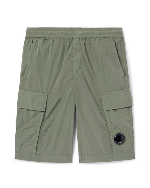 C P Company Green Slim-fit Straight-leg Chrome-r Cargo Shorts for men