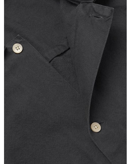 A Kind Of Guise Black Sayan Cotton Overshirt for men
