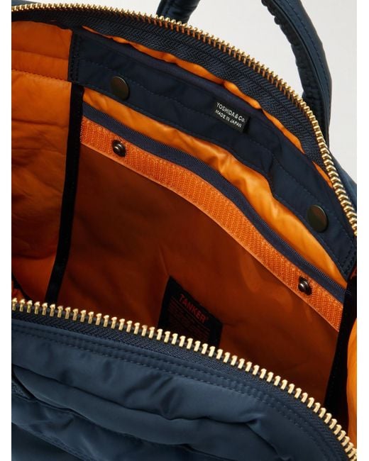 Porter-Yoshida and Co Blue Tanker 2Way Nylon-Twill Briefcase for men
