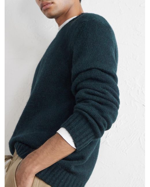 NN07 Blue Lee 6598 Merino Wool-Blend Sweater for men