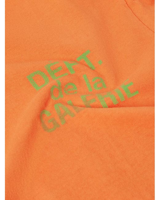 GALLERY DEPT. Orange French Logo-Print Cotton-Jersey T-Shirt for men