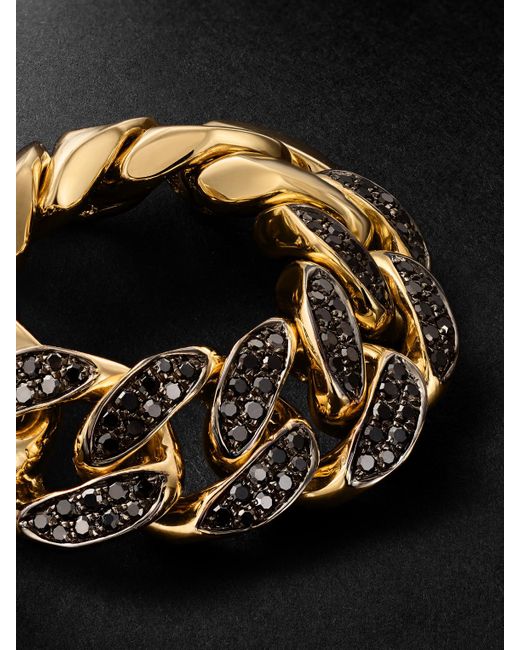SHAY Black 18-Karat Diamond Ring for men
