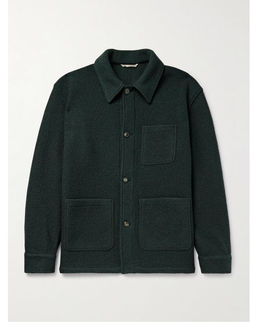 De Bonne Facture Green Boiled-Wool Jacket for men