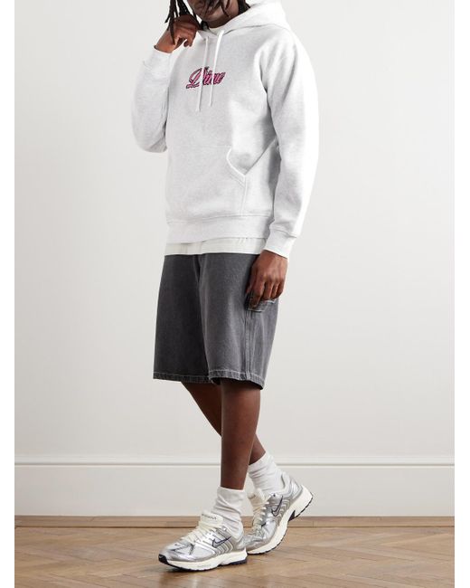 Dime Pixel Cursive Hoodie aus Jersey aus einer Baumwollmischung mit Logostickerei in Gray für Herren