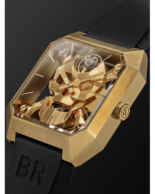 Bell & Ross Black Br 01 Cyber Skull Limited Edition Hand-Wound 45Mm Bronze And Rubber Watch, Ref. No. Br01-Csk-Br for men