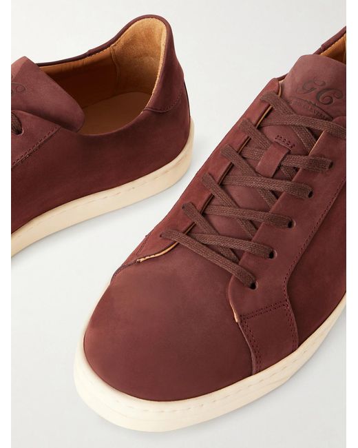 George Cleverley Brown Jack Iii Suede Sneakers for men