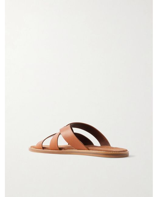 Mr P. Brown Leather Sandal for men