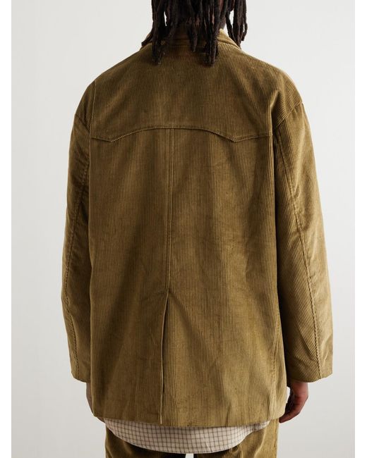 Needles Green Cotton-Corduroy Blazer for men