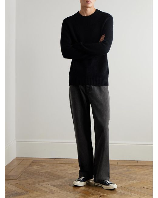 FRAME Black Wide-leg Jeans for men
