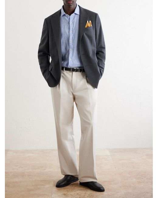 Polo Ralph Lauren Blue Wool-Blend Suit Jacket for men