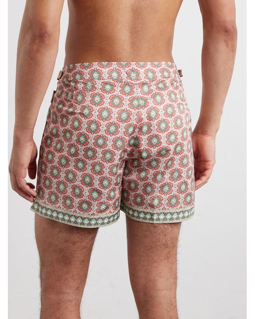 Orlebar Brown Pink Setter Passetto Straight-Leg Printed Swim Shorts for men