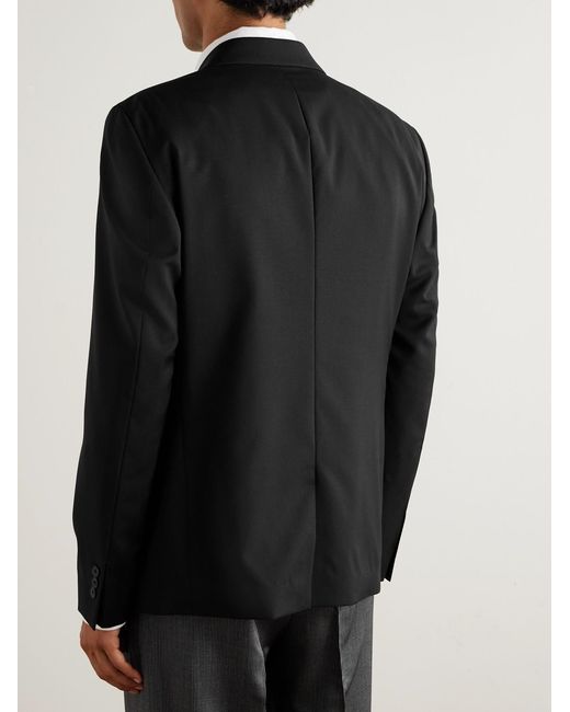 mfpen Black Wool-Twill Suit Jacket for men