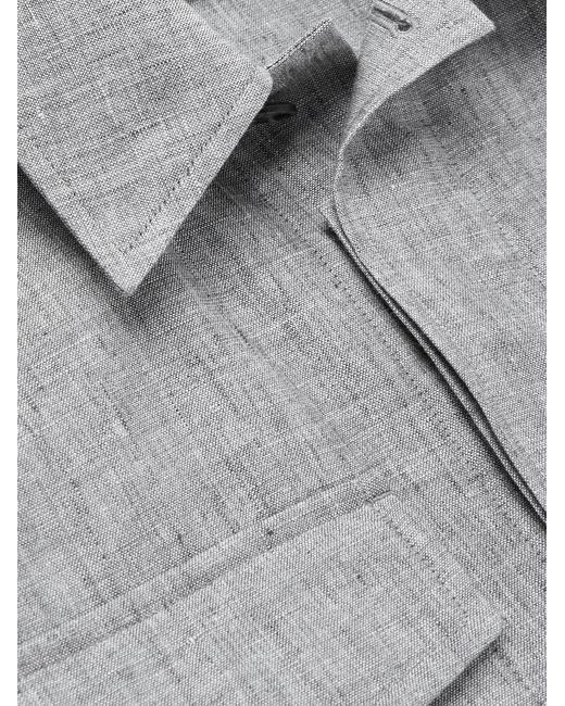 Dunhill Gray Linen Field Jacket for men