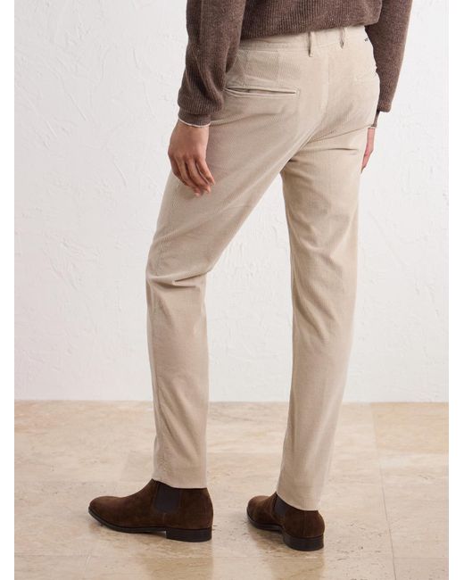 Slowear Natural Straight-Leg Cotton-Blend Corduroy Trousers for men