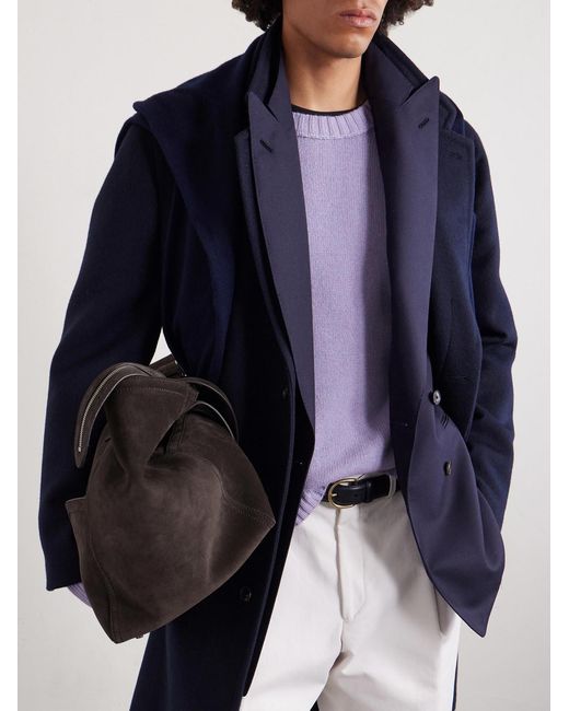 Metier Black Sergeant Suede Tote Bag for men