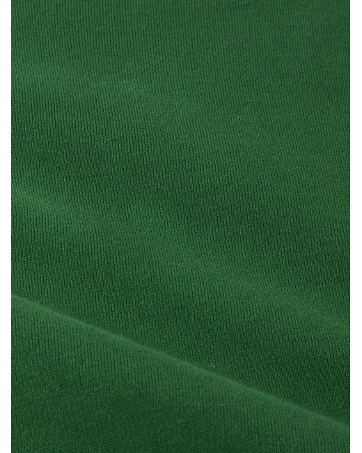 Bode Green Crew Appliquéd Cotton-jersey Sweatshirt for men