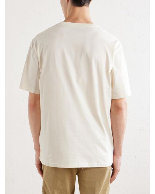 MANAAKI Natural The Landing Printed Cotton-Jersey T-Shirt for men