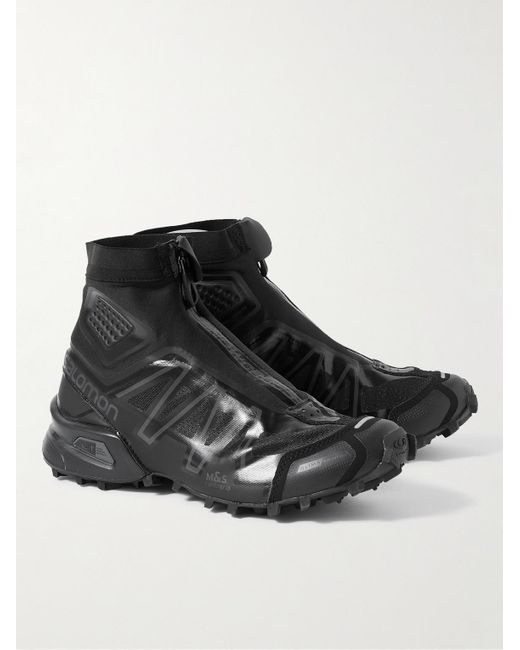 Salomon Snowcross High-Top-Sneakers aus Mesh mit Gummibesatz in Black für Herren
