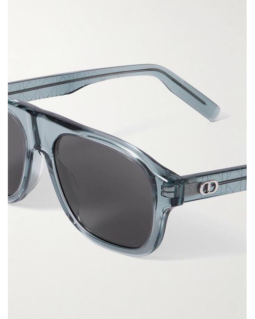 Dior Gray Cd Icon A1I Aviator-Style Acetate Sunglasses for men