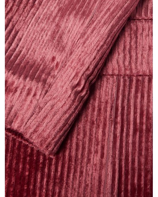 Séfr Red Insight Corduroy Suit Jacket for men