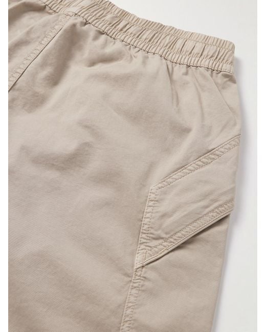 Stone Island Gerade geschnittene Hose aus Twill aus einer Supima®-Baumwollmischung mit Kordelzugbund in Stückfärbung in Natural für Herren