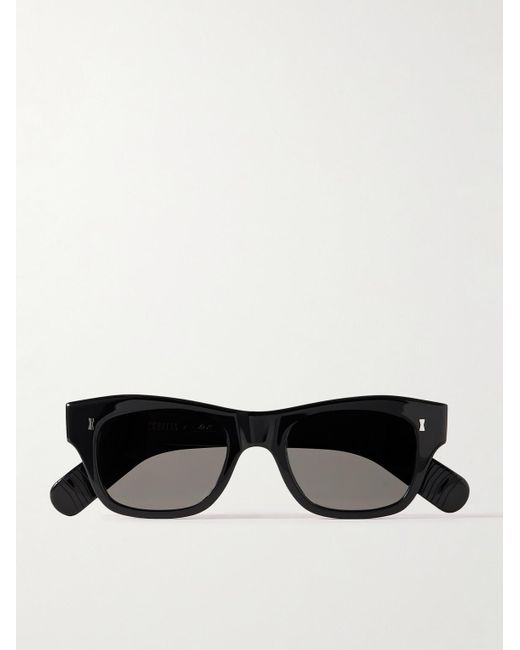 Mr P. Black Cubitts Carlisle D-frame Acetate Sunglasses for men