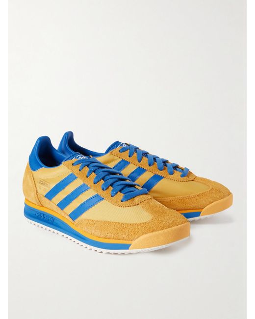 Sneakers in mesh con finiture in pelle e camoscio SL72 RS di Adidas Originals in Blue da Uomo