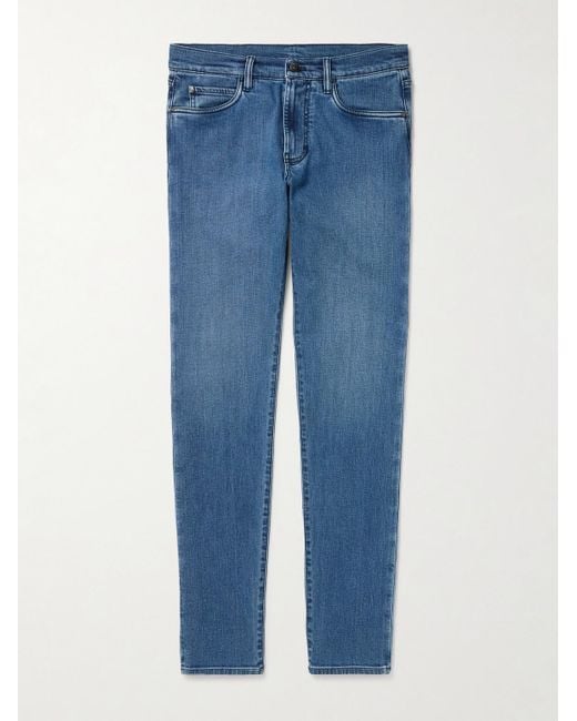 Jeans Slim-Fit di Loro Piana in Blue da Uomo
