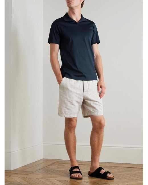 NN07 Blue Paul 3525 Organic Cotton Polo Shirt for men