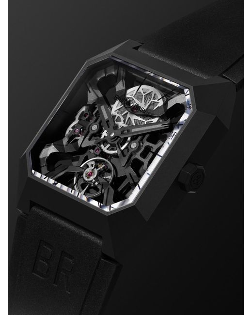 Bell & Ross Black Br 03 Cyber Limited Edition Automatic 42Mm Ceramic And Rubber Watch, Ref. No. Br03-Cyber-Ce for men