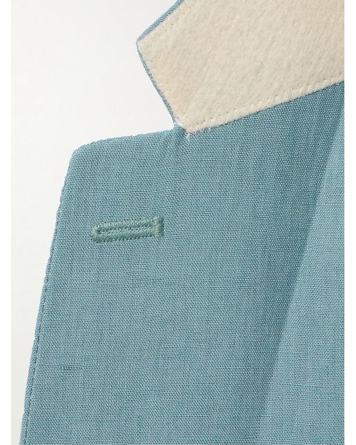 Paul Smith Blue Soho Linen Suit Jacket for men
