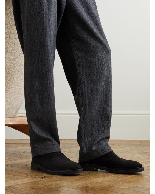 Mr P. Black Lucien Suede Chukka Boots for men