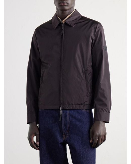 Burberry Gray Logo-Appliquéd Shell Jacket for men
