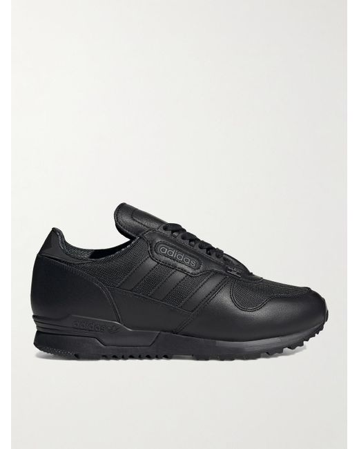adidas Originals Hartness Spzl Leather And Mesh Sneakers in Black for ...