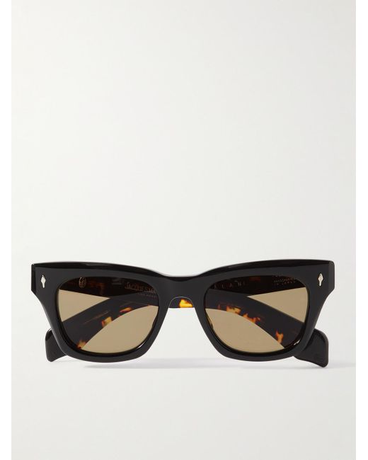 Jacques Marie Mage Black Dealan Square-frame Tortoiseshell Acetate Sunglasses for men