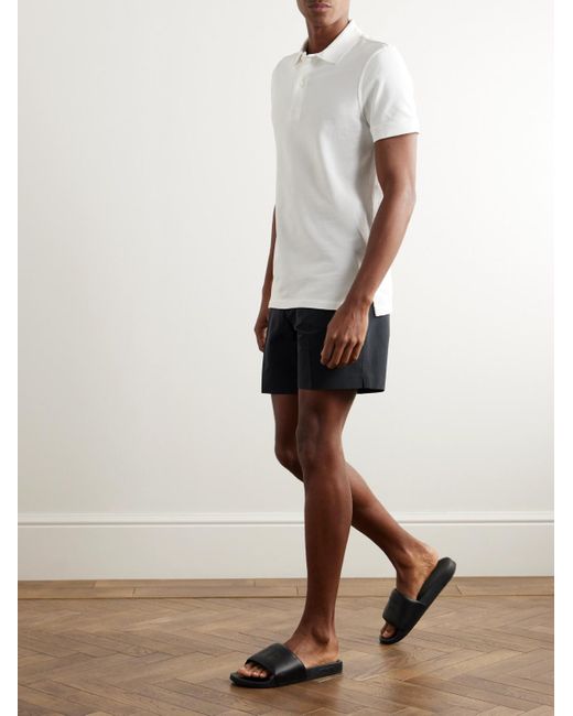 Tom Ford Blue Straight-leg Shell Shorts for men