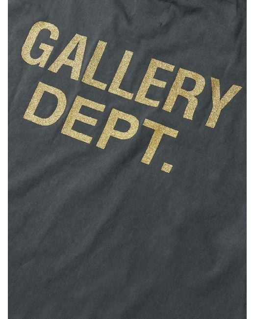 GALLERY DEPT. Horrors T-Shirt aus Baumwoll-Jersey mit Print und Glitter-Finish in Gray für Herren