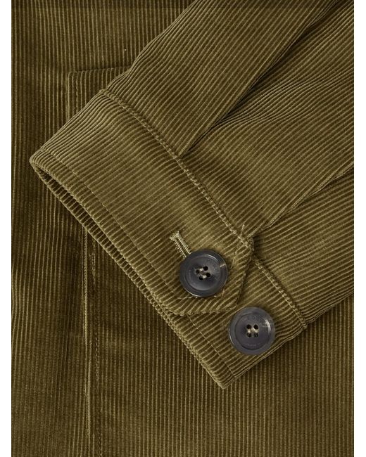 James Purdey & Sons Green Petersham Cotton-Corduroy Jacket for men