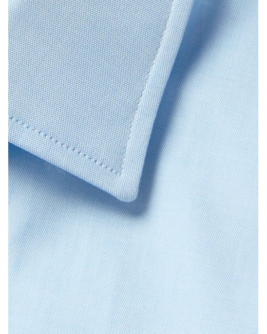 Camicia in popeline di cotone biologico di Richard James in Blue da Uomo