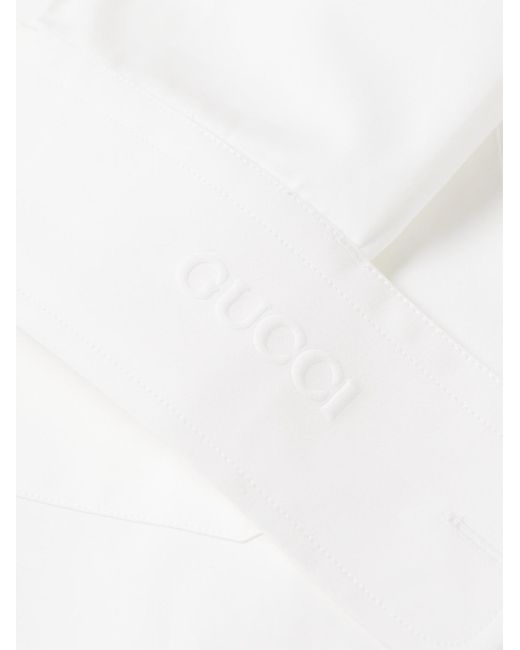 Gucci Hemd aus Baumwollpopeline in White für Herren